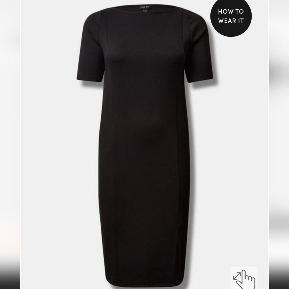 Torrid Midi Studio Cupro Bodycon Dress Size 4